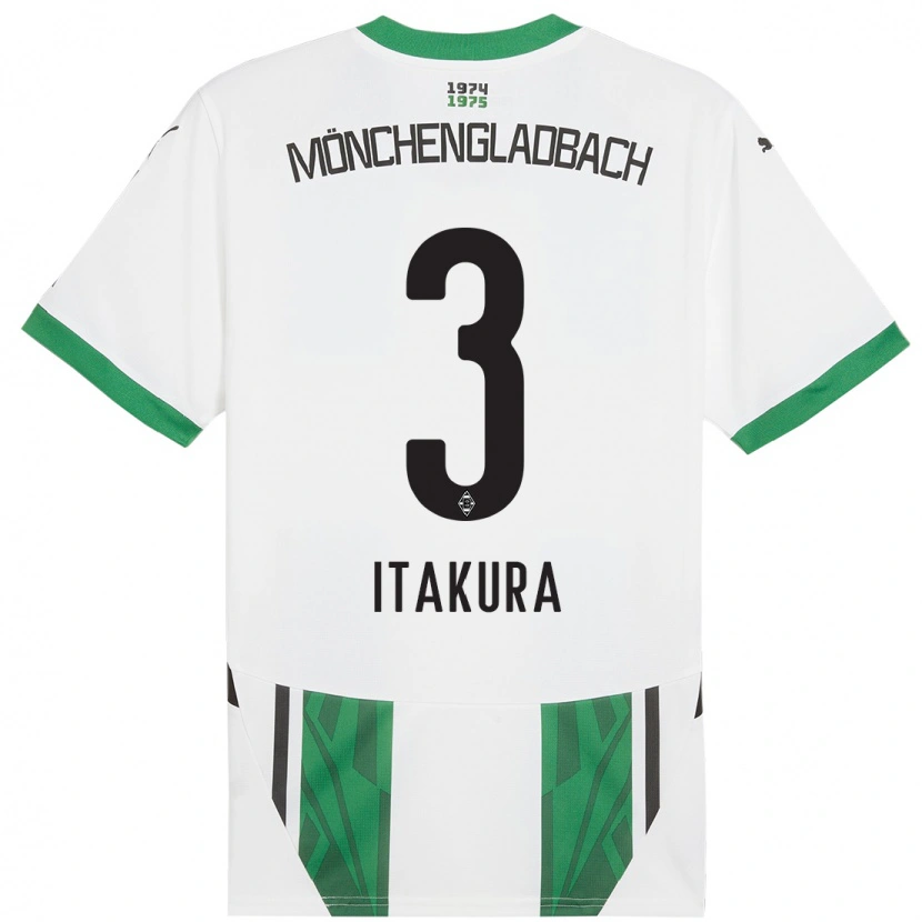 Danxen Heren Ko Itakura #3 Wit Groen Thuisshirt Thuistenue 2024/25 T-Shirt