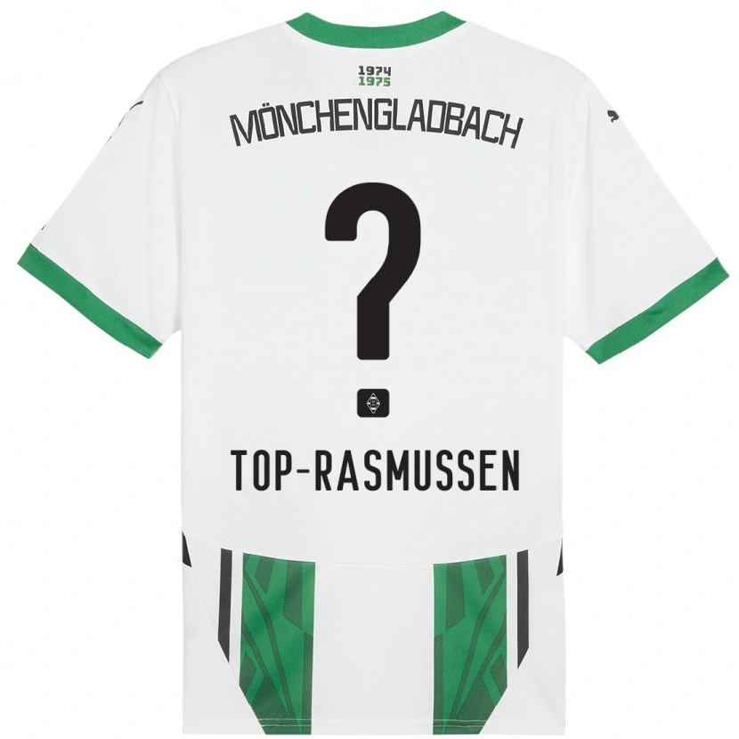 Danxen Heren Tristan Top-Rasmussen #0 Wit Groen Thuisshirt Thuistenue 2024/25 T-Shirt