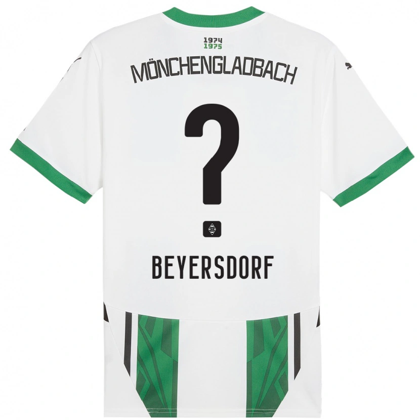 Danxen Heren Chris Beyersdorf #0 Wit Groen Thuisshirt Thuistenue 2024/25 T-Shirt