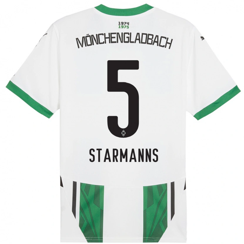 Danxen Heren Sandra Starmanns #5 Wit Groen Thuisshirt Thuistenue 2024/25 T-Shirt