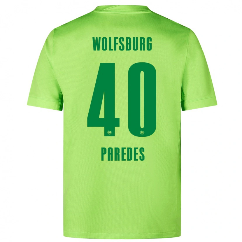 Danxen Heren Kevin Paredes #40 Fluorescerend Groen Thuisshirt Thuistenue 2024/25 T-Shirt