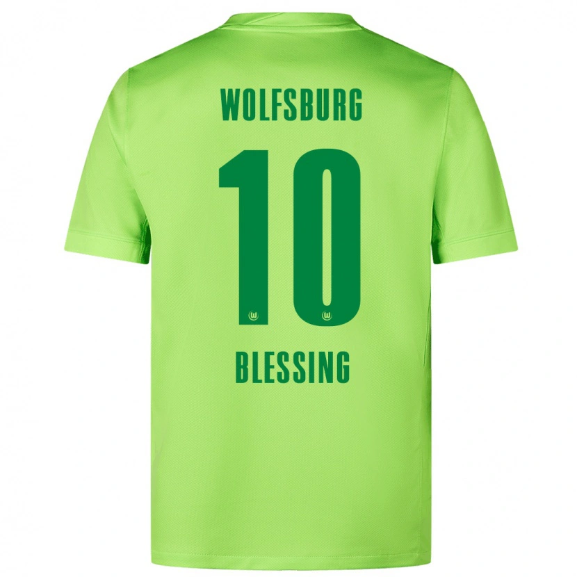 Danxen Heren Èlisée Blessing #10 Fluorescerend Groen Thuisshirt Thuistenue 2024/25 T-Shirt