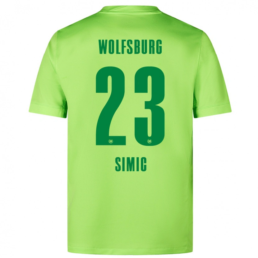 Danxen Heren Karlo Simic #23 Fluorescerend Groen Thuisshirt Thuistenue 2024/25 T-Shirt