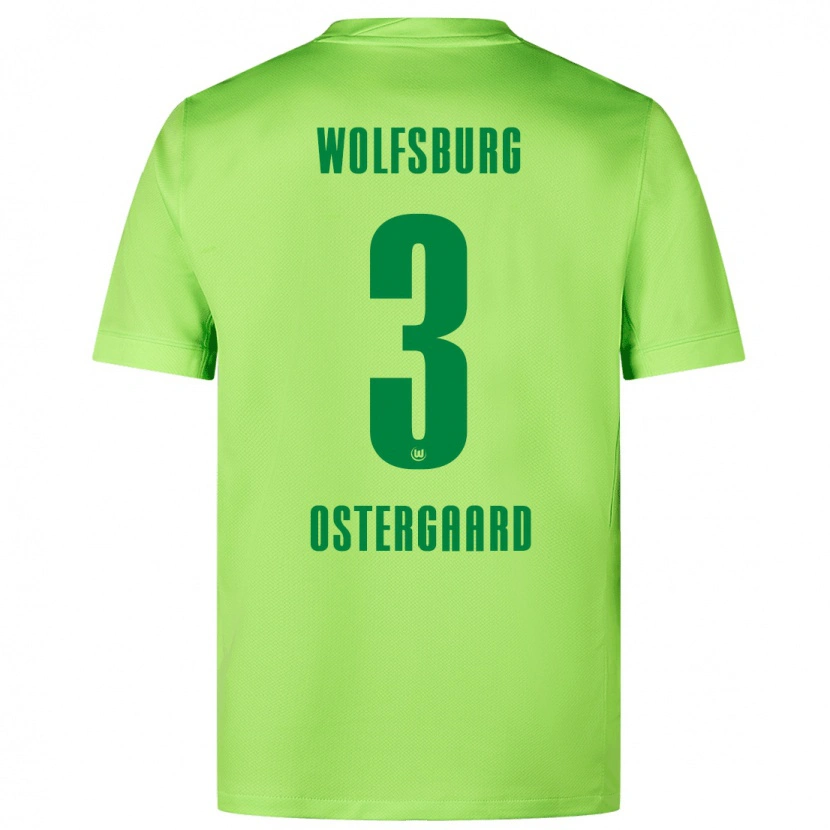 Danxen Heren Christian Östergaard #3 Fluorescerend Groen Thuisshirt Thuistenue 2024/25 T-Shirt