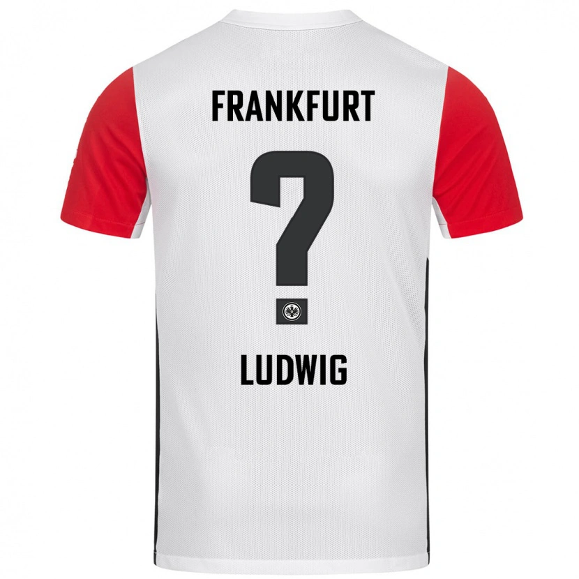 Danxen Heren Finn Ludwig #0 Wit Rood Thuisshirt Thuistenue 2024/25 T-Shirt