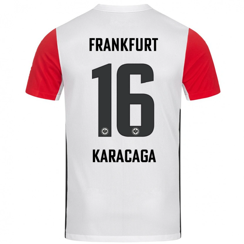 Danxen Heren Tom Karacaga #16 Wit Rood Thuisshirt Thuistenue 2024/25 T-Shirt