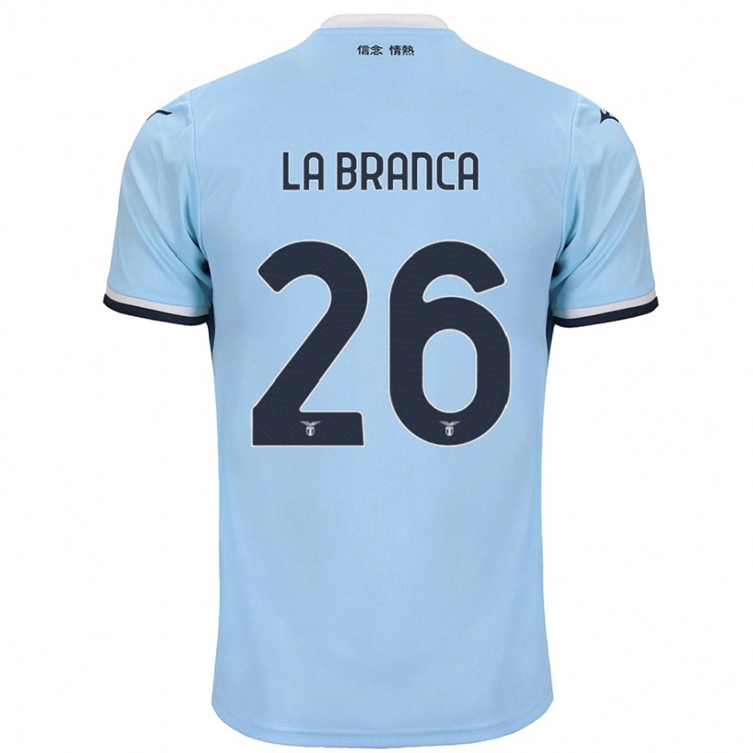 Danxen Heren Ruggero La Branca #26 Blauw Thuisshirt Thuistenue 2024/25 T-Shirt