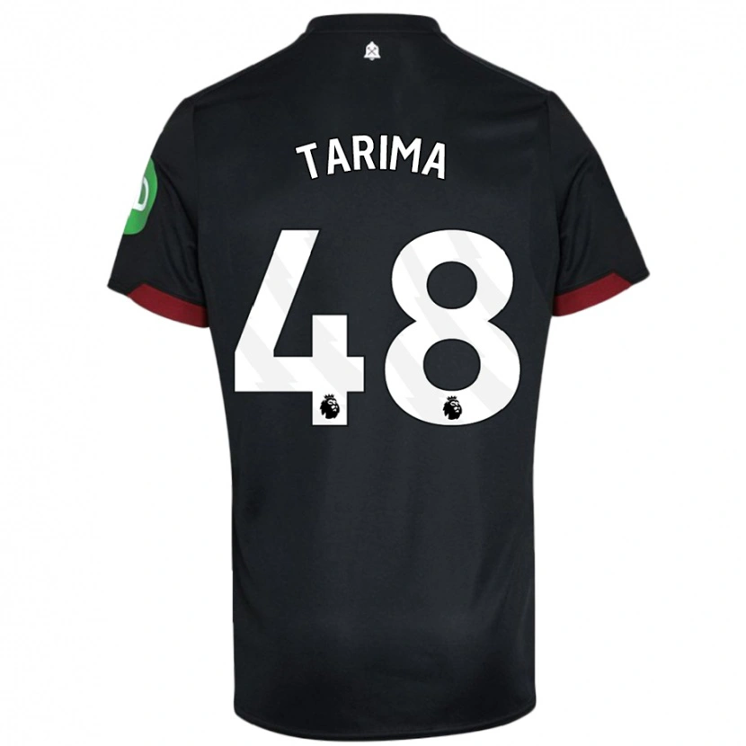 Danxen Heren Sean Tarima #48 Zwart Wit Uitshirt Uittenue 2024/25 T-Shirt