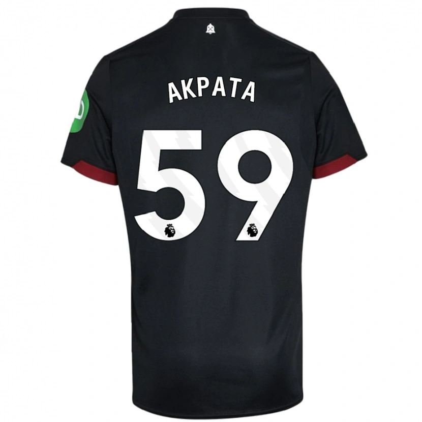 Danxen Heren Tyron Akpata #59 Zwart Wit Uitshirt Uittenue 2024/25 T-Shirt