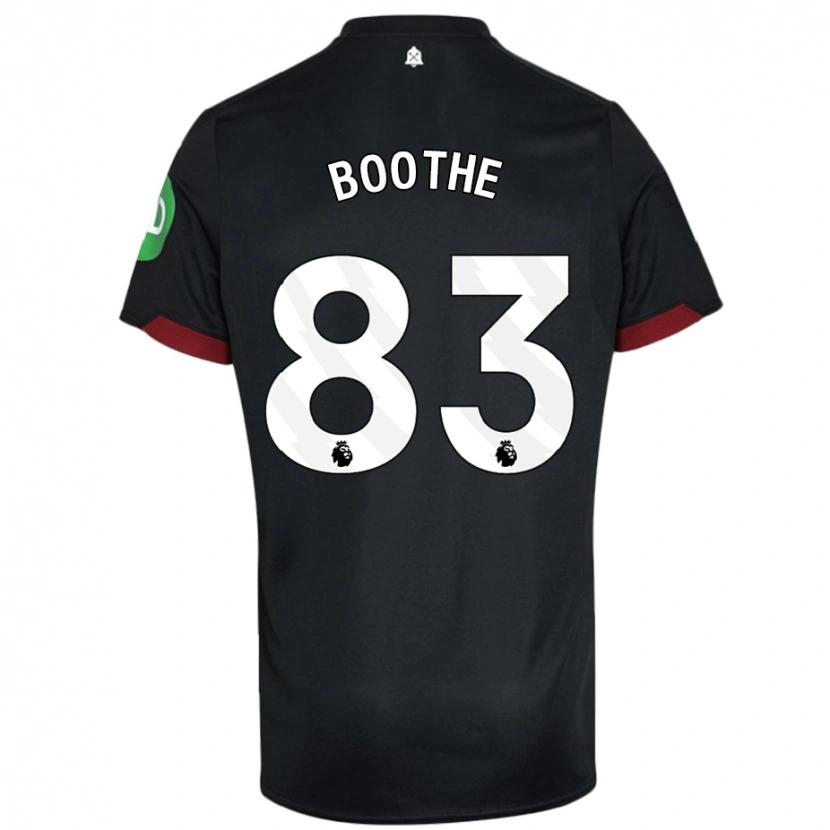 Danxen Heren Sebastian Boothe #83 Zwart Wit Uitshirt Uittenue 2024/25 T-Shirt