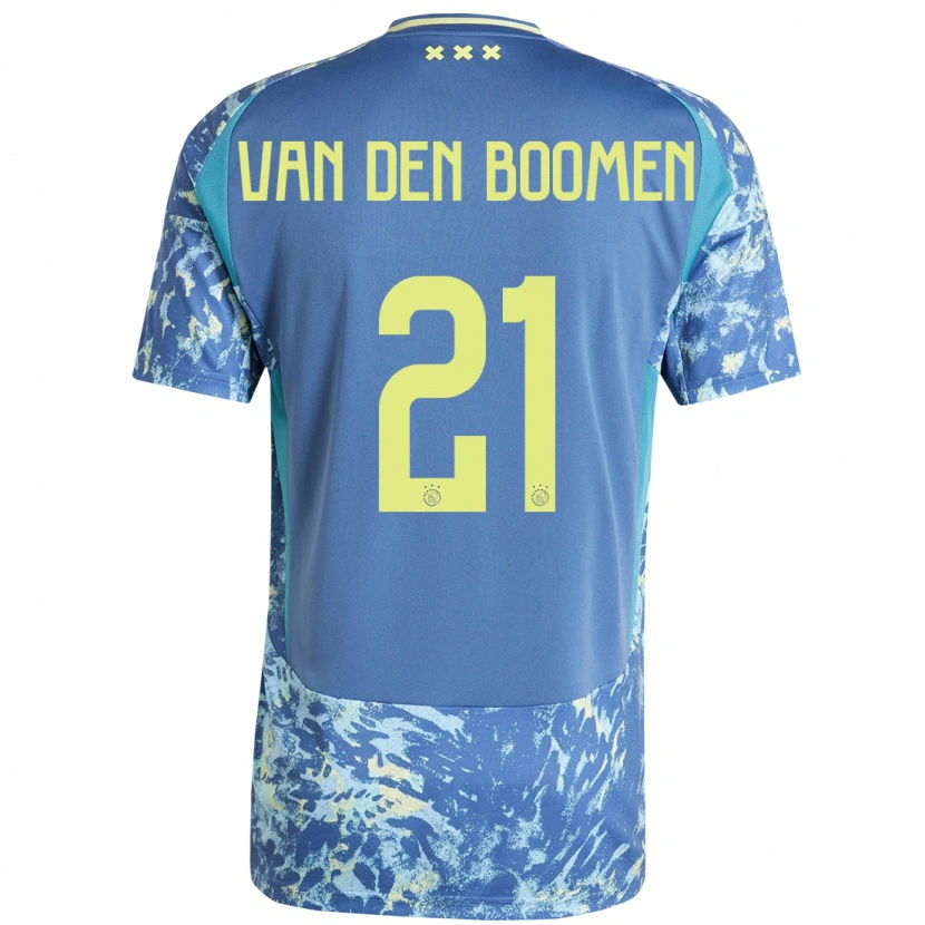 Danxen Heren Branco Van Den Boomen #21 Grijs Blauw Geel Uitshirt Uittenue 2024/25 T-Shirt