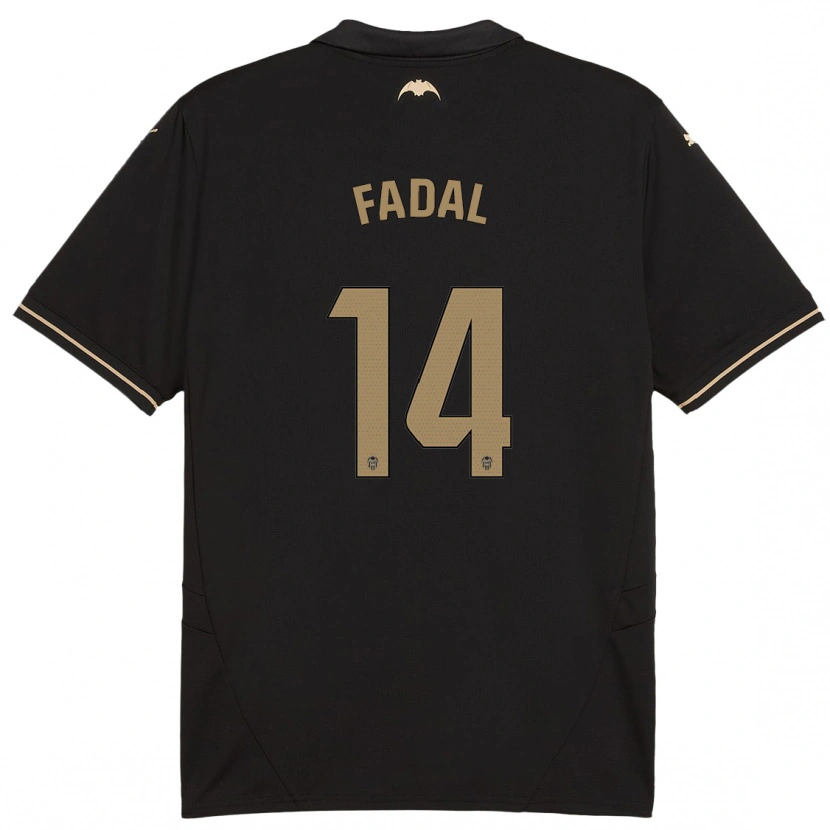 Danxen Heren Ali Fadal #14 Zwart Uitshirt Uittenue 2024/25 T-Shirt