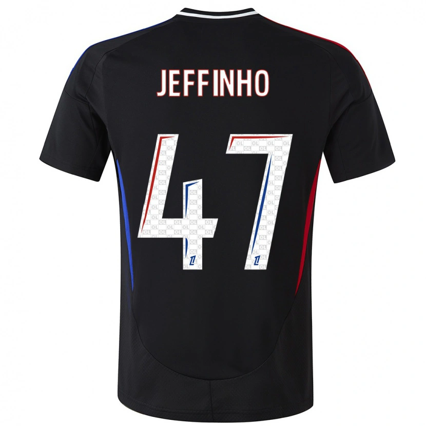 Danxen Heren Jeffinho #47 Zwart Uitshirt Uittenue 2024/25 T-Shirt
