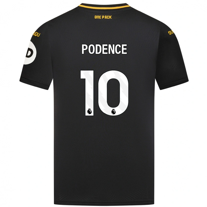 Danxen Heren Daniel Podence #10 Zwart Uitshirt Uittenue 2024/25 T-Shirt