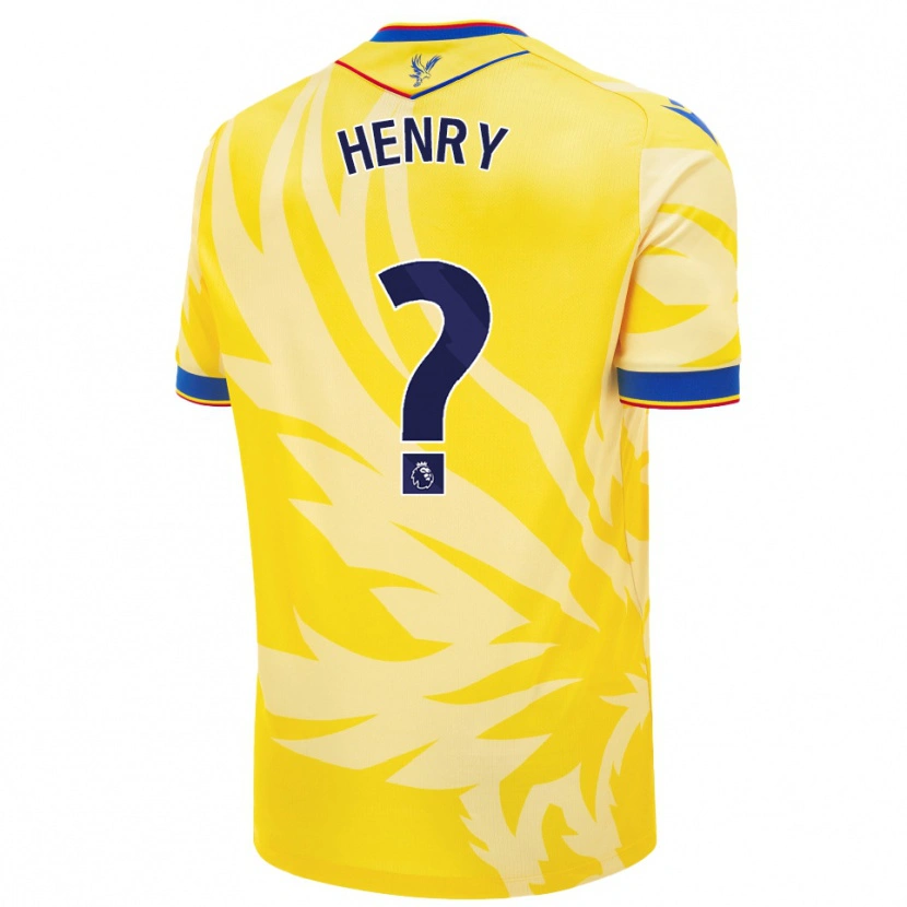 Danxen Heren Zack Henry #0 Geel Uitshirt Uittenue 2024/25 T-Shirt