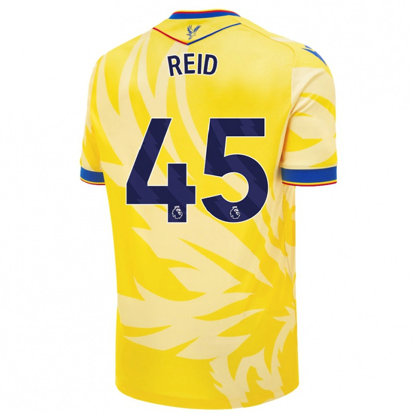 Danxen Heren Dylan Reid #45 Geel Uitshirt Uittenue 2024/25 T-Shirt