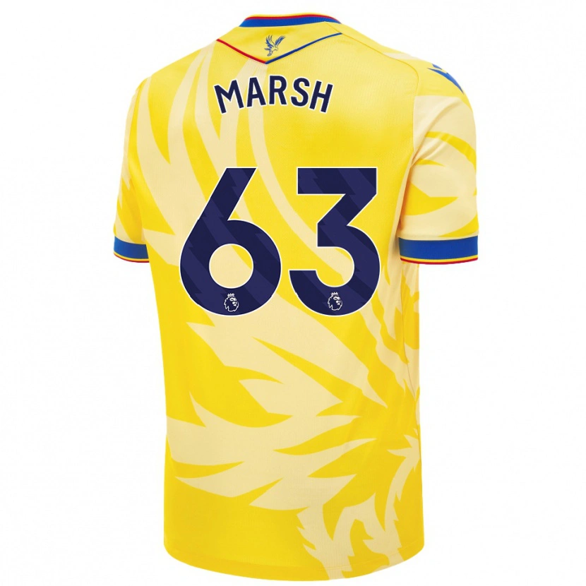 Danxen Heren Zach Marsh #63 Geel Uitshirt Uittenue 2024/25 T-Shirt