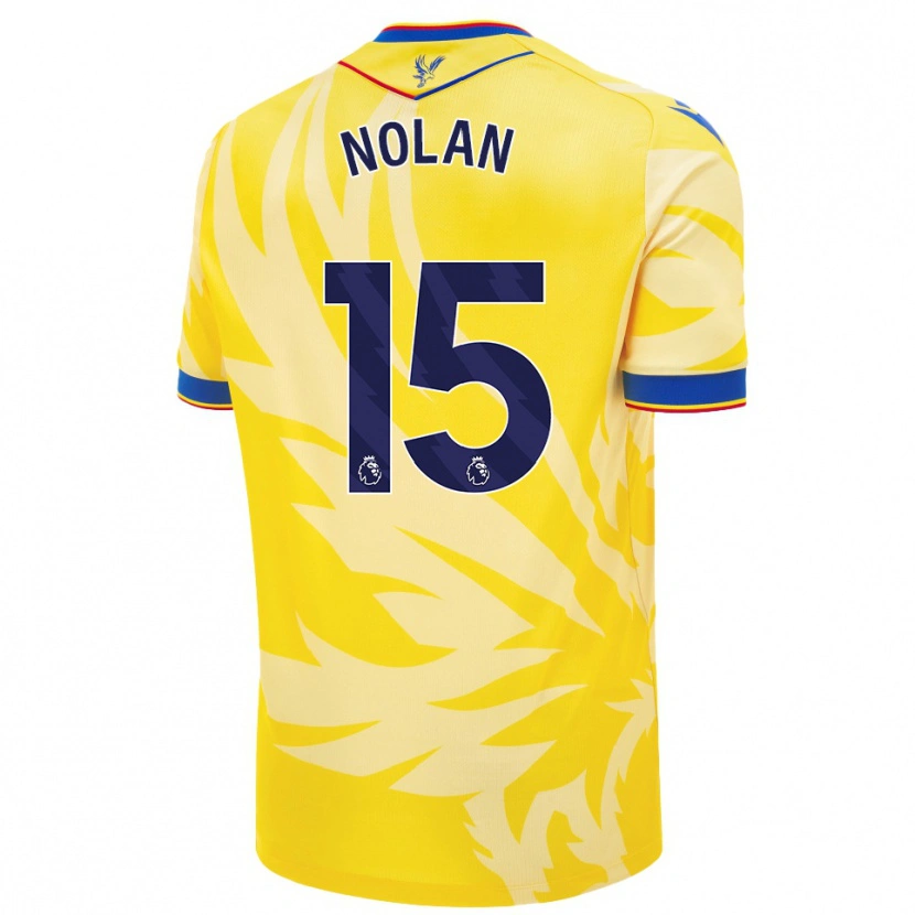 Danxen Heren Hayley Nolan #15 Geel Uitshirt Uittenue 2024/25 T-Shirt