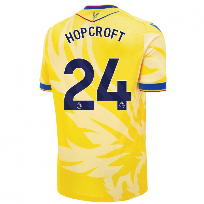 Danxen Heren Shanade Hopcroft #24 Geel Uitshirt Uittenue 2024/25 T-Shirt