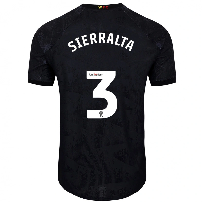 Danxen Heren Francisco Sierralta #3 Zwart Wit Uitshirt Uittenue 2024/25 T-Shirt