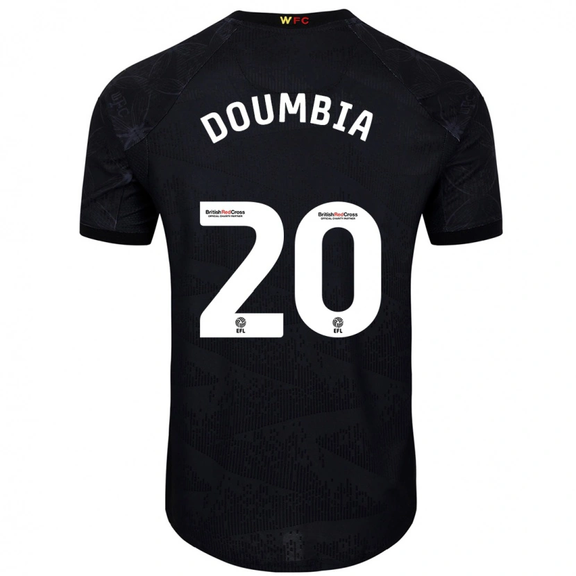 Danxen Heren Mamadou Doumbia #20 Zwart Wit Uitshirt Uittenue 2024/25 T-Shirt
