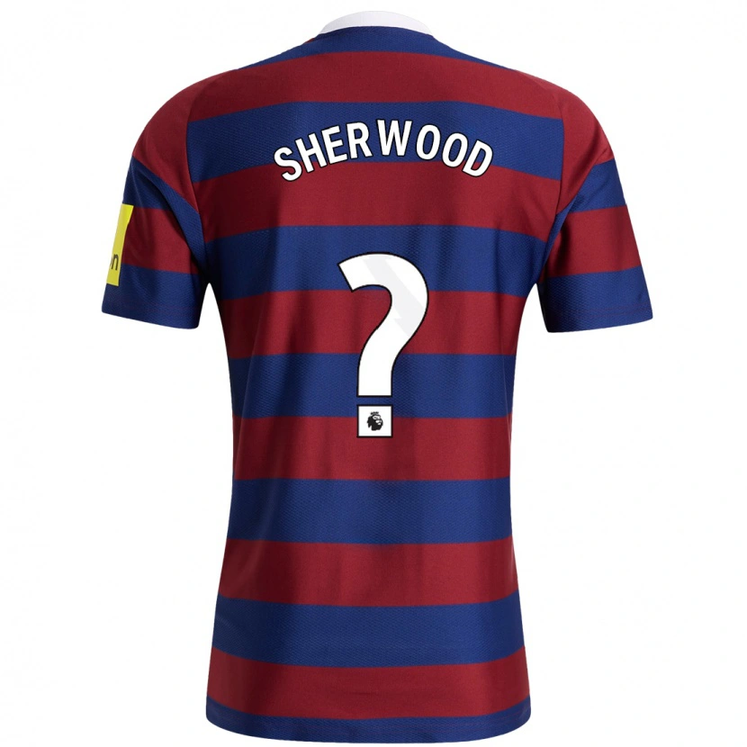 Danxen Heren Charlie Sherwood #0 Bordeauxrood Marineblauw Uitshirt Uittenue 2024/25 T-Shirt
