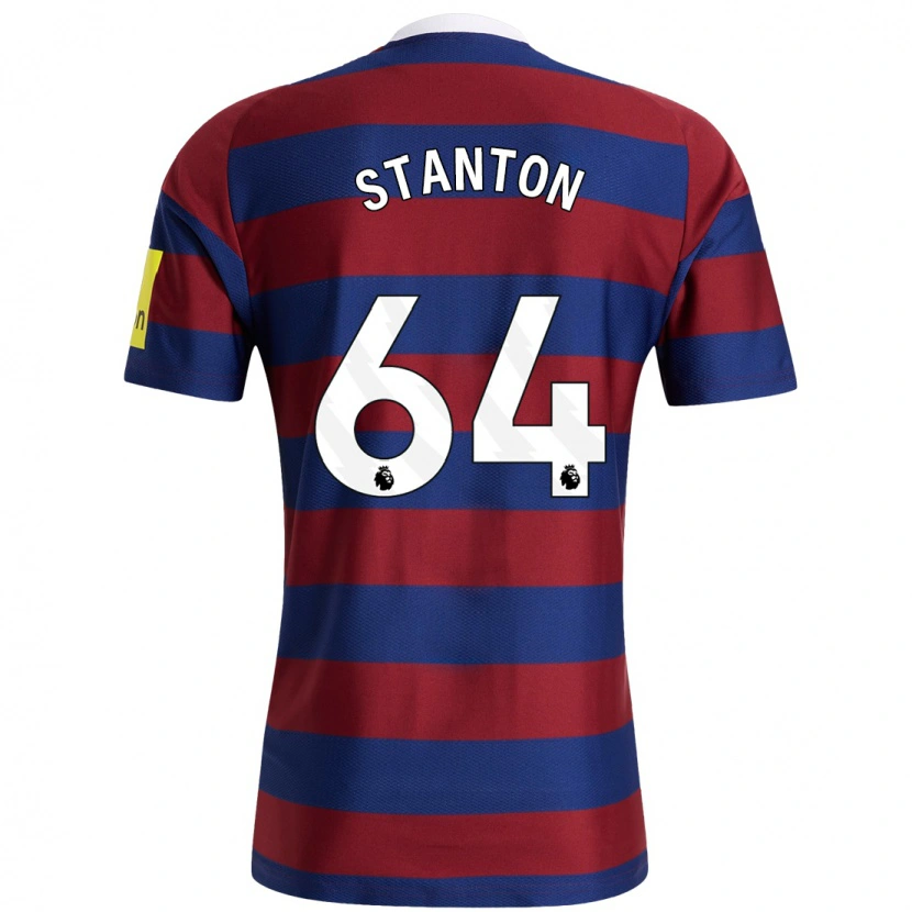 Danxen Heren Ellis Stanton #64 Bordeauxrood Marineblauw Uitshirt Uittenue 2024/25 T-Shirt
