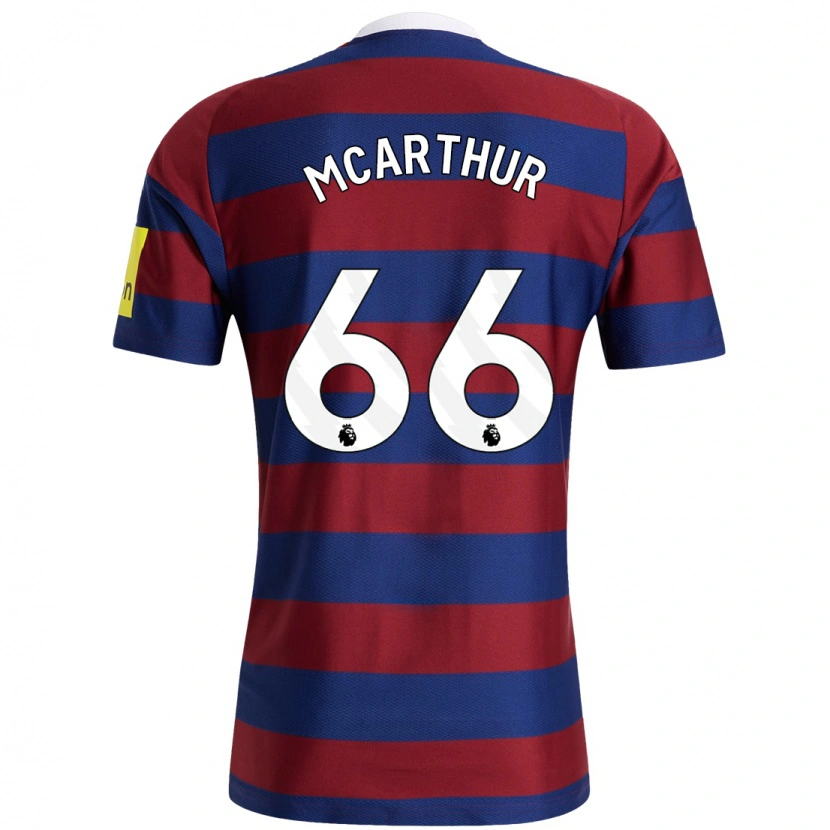 Danxen Heren Charlie Mcarthur #66 Bordeauxrood Marineblauw Uitshirt Uittenue 2024/25 T-Shirt
