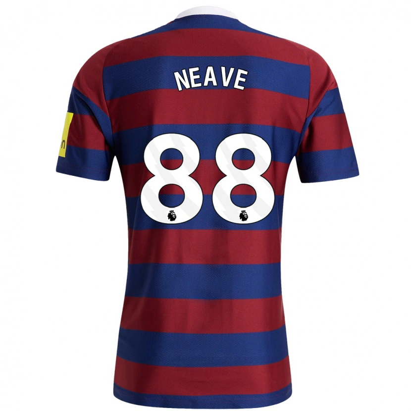 Danxen Heren Sean Neave #88 Bordeauxrood Marineblauw Uitshirt Uittenue 2024/25 T-Shirt
