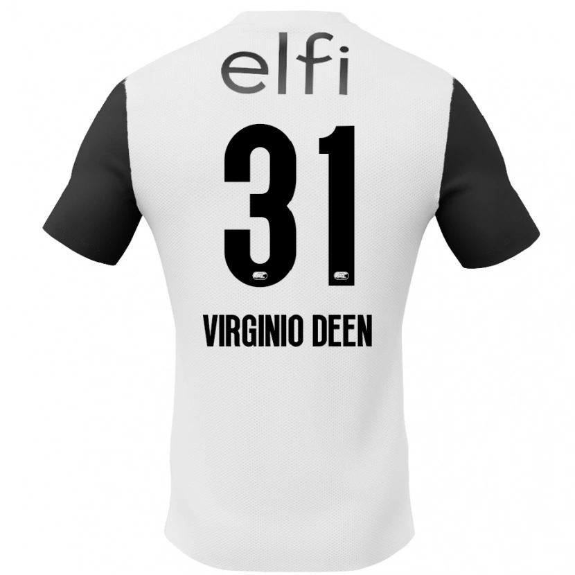 Danxen Heren Daniël Virginio Deen #31 Wit Zwart Uitshirt Uittenue 2024/25 T-Shirt