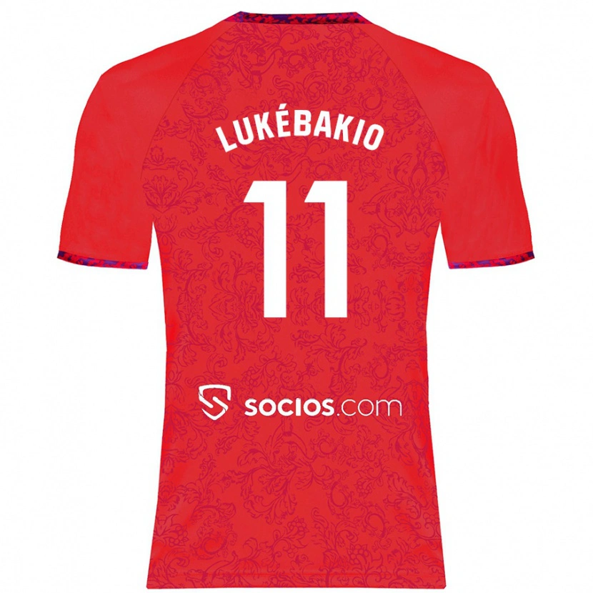 Danxen Heren Dodi Lukébakio #11 Rood Uitshirt Uittenue 2024/25 T-Shirt