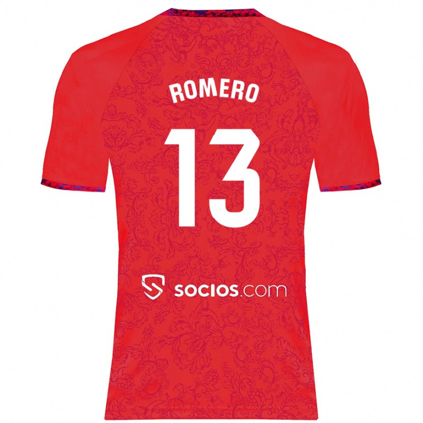Danxen Heren Rafael Romero #13 Rood Uitshirt Uittenue 2024/25 T-Shirt