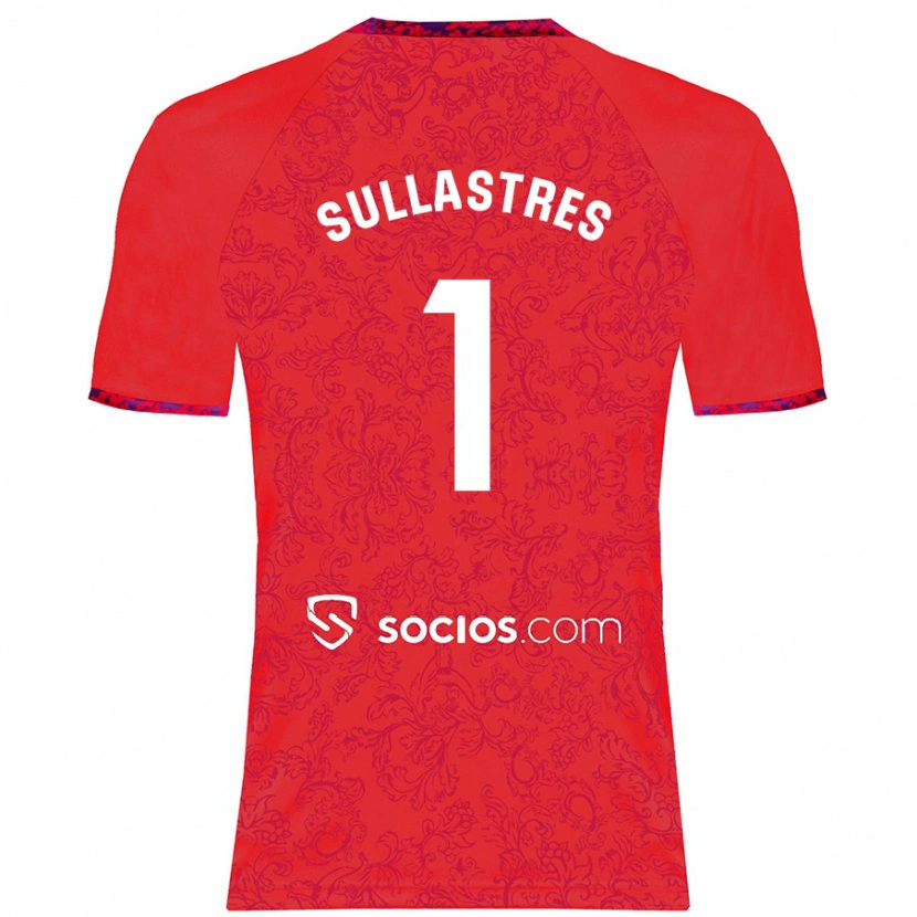 Danxen Heren Esther Sullastres #1 Rood Uitshirt Uittenue 2024/25 T-Shirt