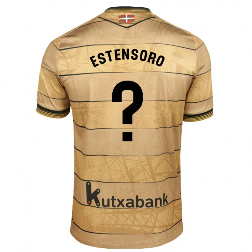 Danxen Heren Patxi Aizpurua #0 Bruin Uitshirt Uittenue 2024/25 T-Shirt