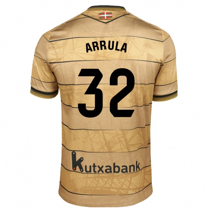 Danxen Heren Julia Arrula #32 Bruin Uitshirt Uittenue 2024/25 T-Shirt