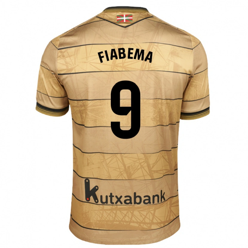 Danxen Heren Bryan Fiabema #9 Bruin Uitshirt Uittenue 2024/25 T-Shirt
