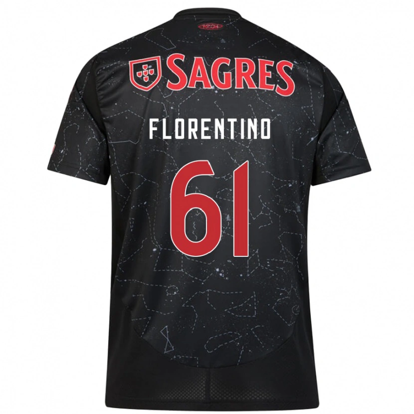 Danxen Heren Florentino #61 Zwart Rood Uitshirt Uittenue 2024/25 T-Shirt