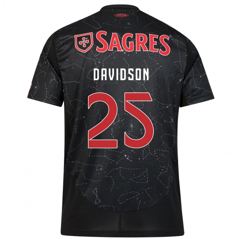 Danxen Heren Chandra Davidson #25 Zwart Rood Uitshirt Uittenue 2024/25 T-Shirt