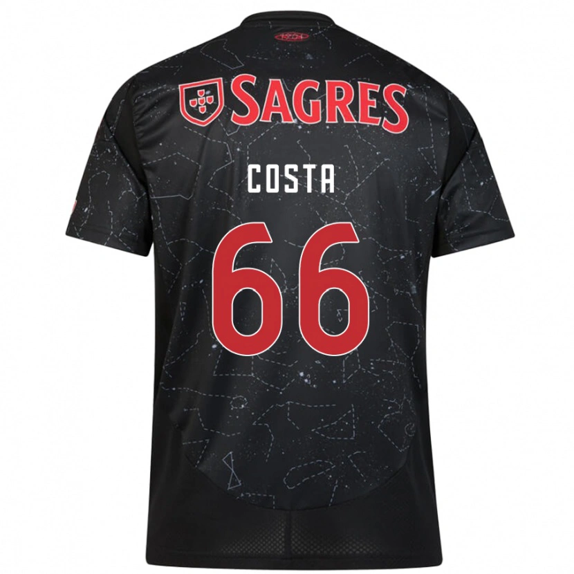 Danxen Heren Rute Costa #66 Zwart Rood Uitshirt Uittenue 2024/25 T-Shirt