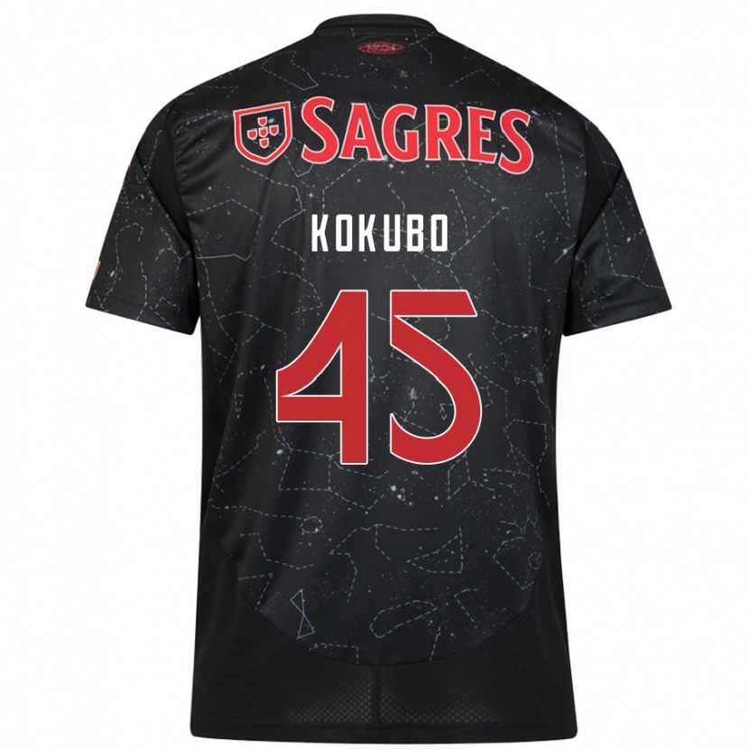 Danxen Heren Leo Kokubo #45 Zwart Rood Uitshirt Uittenue 2024/25 T-Shirt