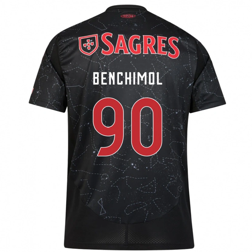 Danxen Heren Benchimol #90 Zwart Rood Uitshirt Uittenue 2024/25 T-Shirt