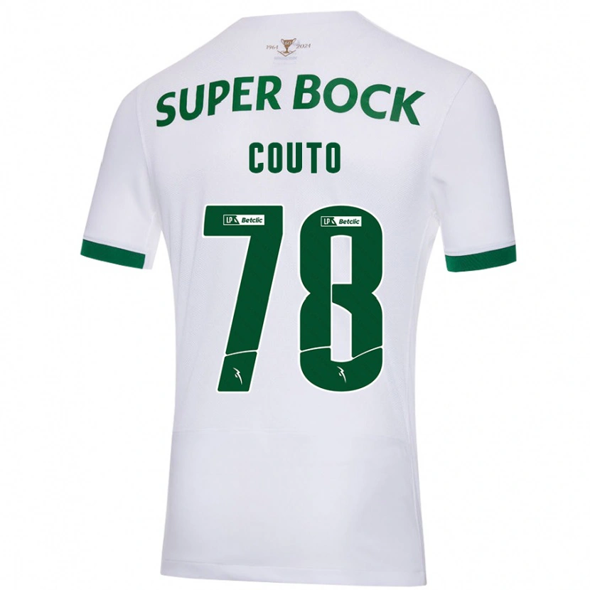 Danxen Heren Mauro Couto #78 Wit Groen Uitshirt Uittenue 2024/25 T-Shirt