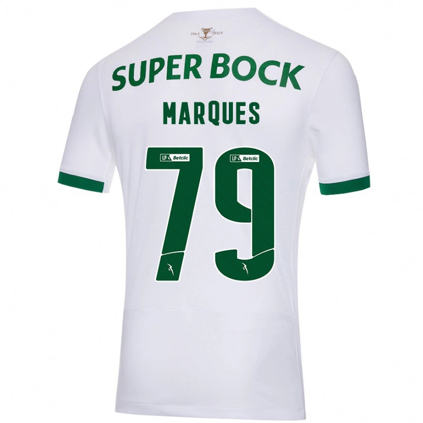 Danxen Heren Rodrigo Marquês #79 Wit Groen Uitshirt Uittenue 2024/25 T-Shirt