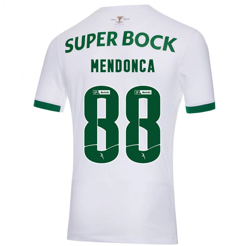 Danxen Heren Manuel Mendonça #88 Wit Groen Uitshirt Uittenue 2024/25 T-Shirt