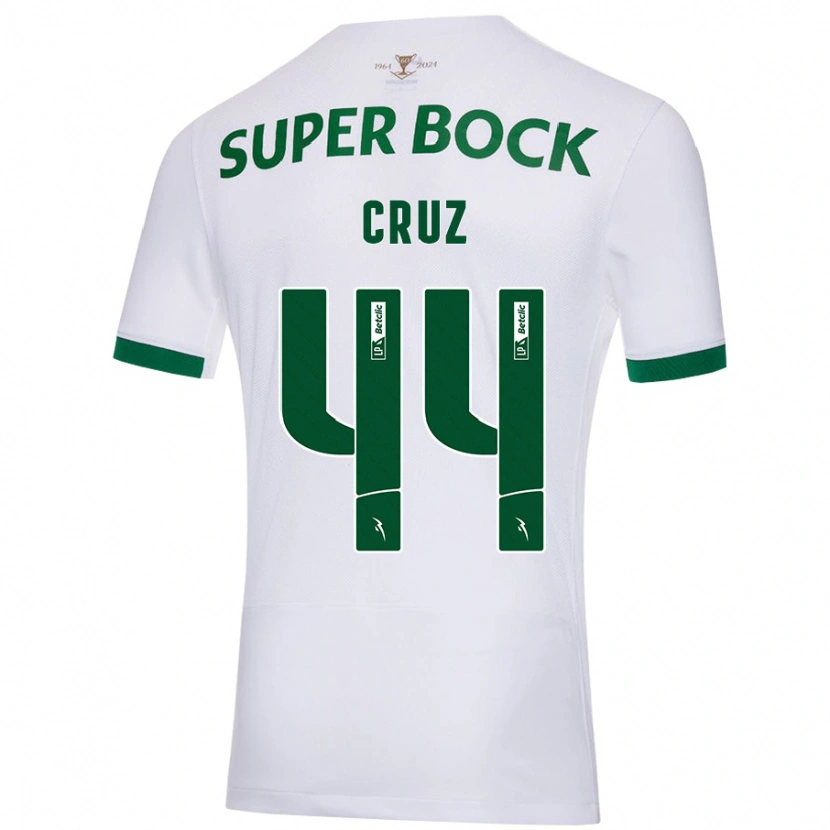 Danxen Heren Marco Cruz #44 Wit Groen Uitshirt Uittenue 2024/25 T-Shirt