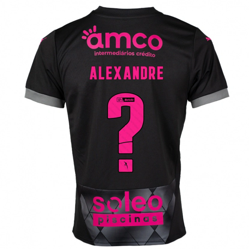 Danxen Heren Daniel Alexandre #0 Zwart Roze Uitshirt Uittenue 2024/25 T-Shirt