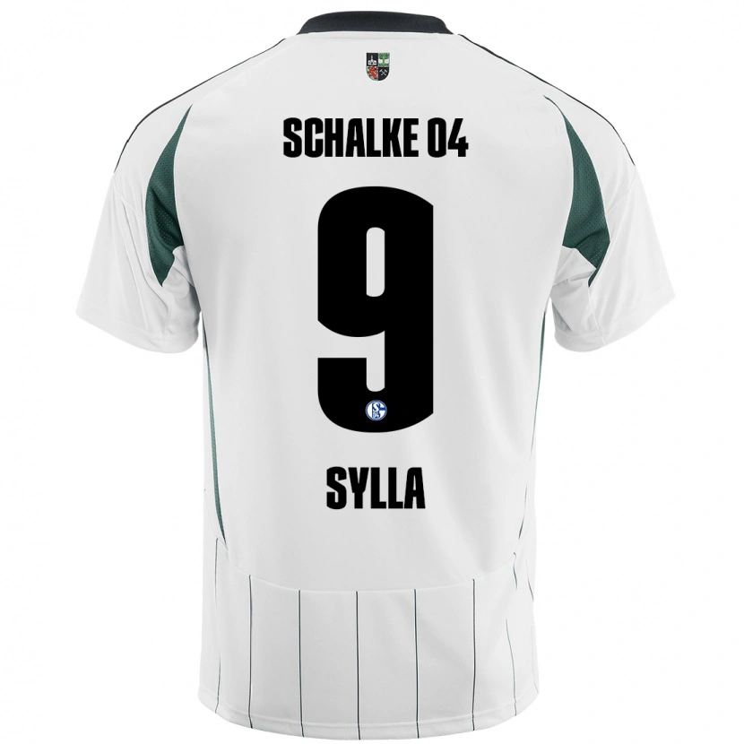 Danxen Heren Moussa Sylla #9 Wit Groen Uitshirt Uittenue 2024/25 T-Shirt