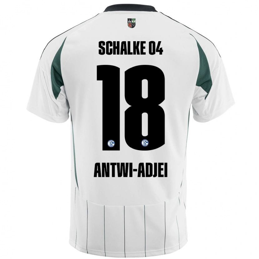 Danxen Heren Christopher Antwi-Adjei #18 Wit Groen Uitshirt Uittenue 2024/25 T-Shirt
