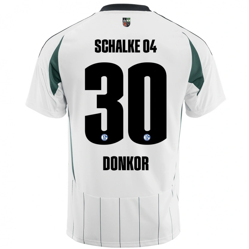 Danxen Heren Anton Donkor #30 Wit Groen Uitshirt Uittenue 2024/25 T-Shirt