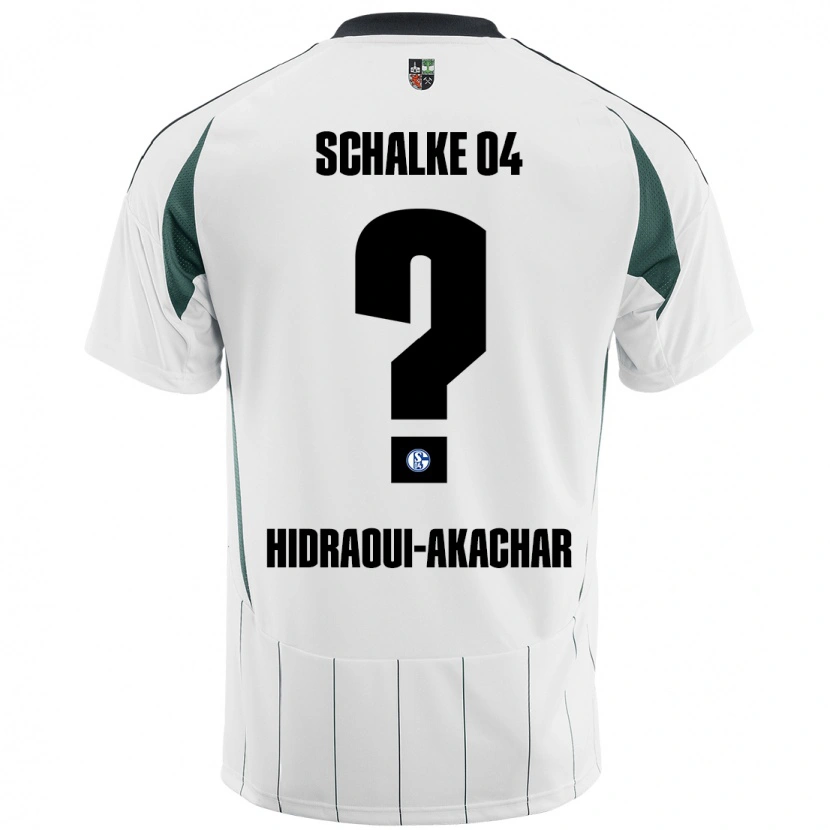 Danxen Heren Yassin Hidraoui-Akachar #0 Wit Groen Uitshirt Uittenue 2024/25 T-Shirt